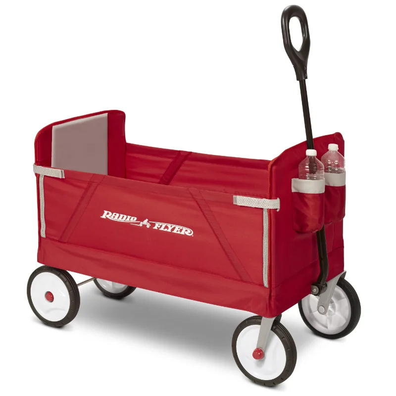 

Radio Flyer, 3-in-1 EZ Fold Wagon, Padded Seat with Seat Belts, Red kitchen island table