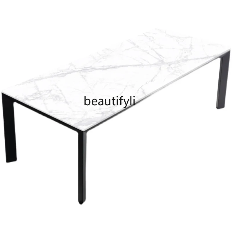 Stone Plate Dining Table Home Large Apartment Dining Table 8 People Dining Italian Minimalist Simple Modern Hotel Long Table
Stone Plate Dining Table Home Large Apartment Dining Table 8 People Dining Italian Minimalist Simple Modern Hotel Long Table