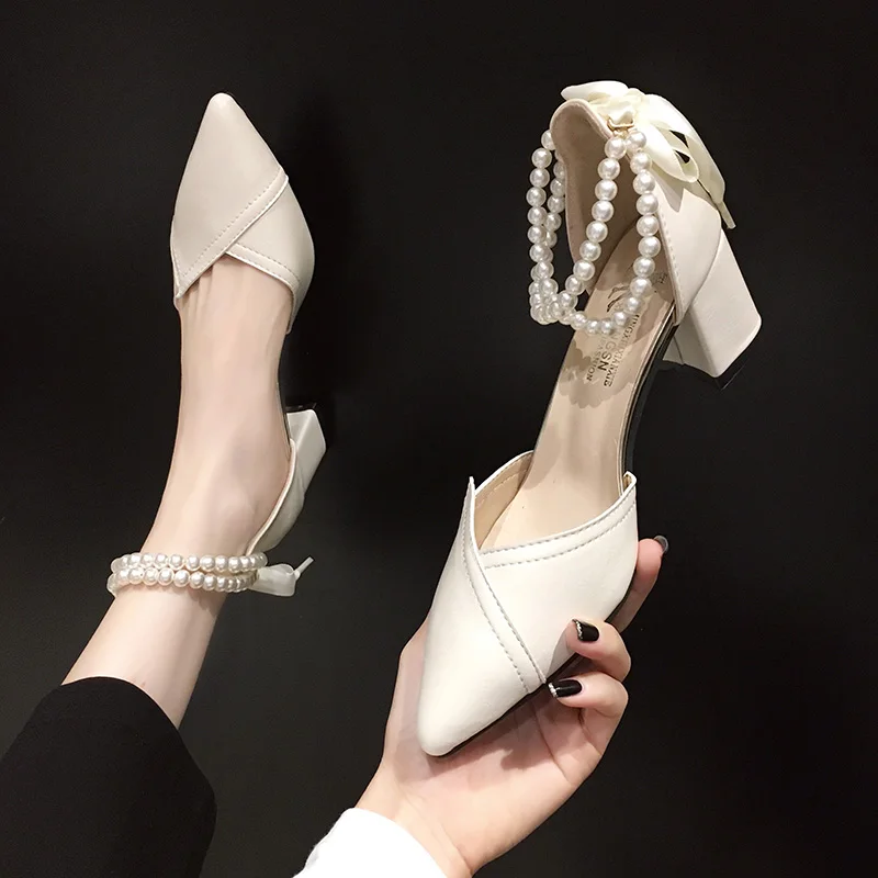 2023 Girls' Retro High Heels Spring New All-Match Fairy Style Pearl Buckle Bow Pumps Good-Shoes 4049
2023 Girls' Retro High Heels Spring New All-Match Fairy Style Pearl Buckle Bow Pumps Good-Shoes 4049