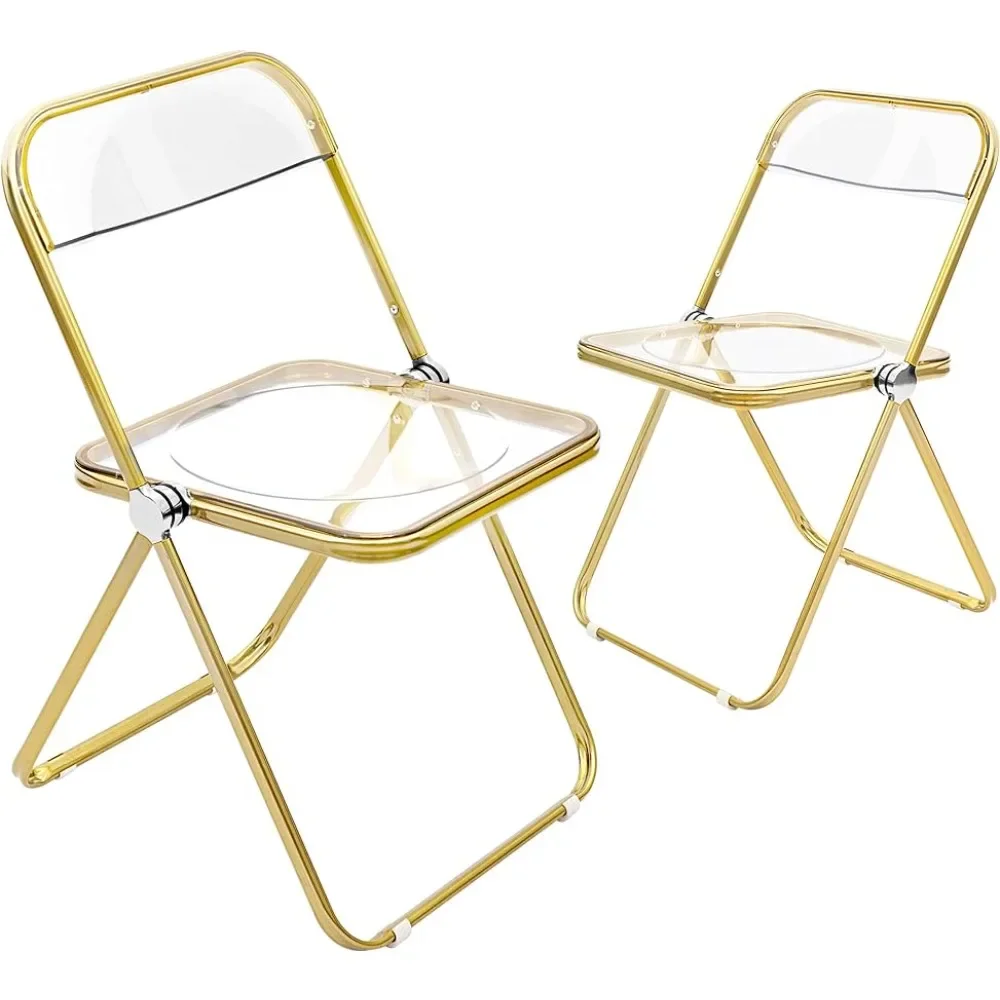 

Набор из 2 реплик дизайнерской мебели, современные акриловые штабелируемые стулья для гостиной, обеденный стол и стул, барные стулья, мебель