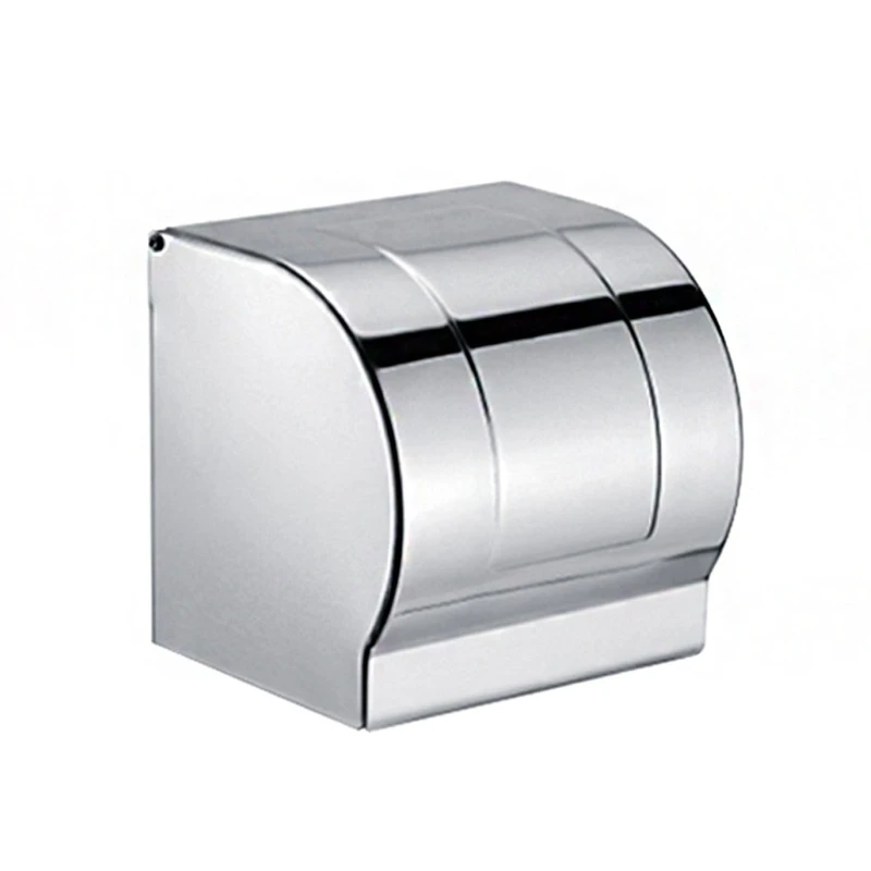 

Wall-mounted Tissue Box Stainless Steel Tissue Roll Dispenser Toilet Paper Holder for Bathroom Kitchen Sealed Waterproof