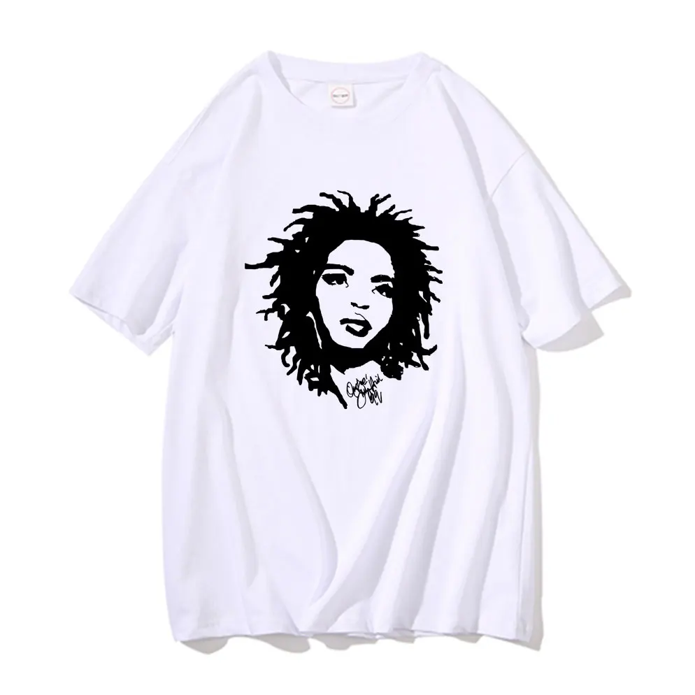 Rapper Lauryn Hill Who Else Wants To Enjioy Graphic T Shirts Men Women Hip Hop Vintage Tshirt Tops Short Sleeve Male Cotton Tees 
Rapper Lauryn Hill Who Else Wants To Enjioy Graphic T Shirts Men Women Hip Hop Vintage Tshirt Tops Short Sleeve Male Cotton Tees