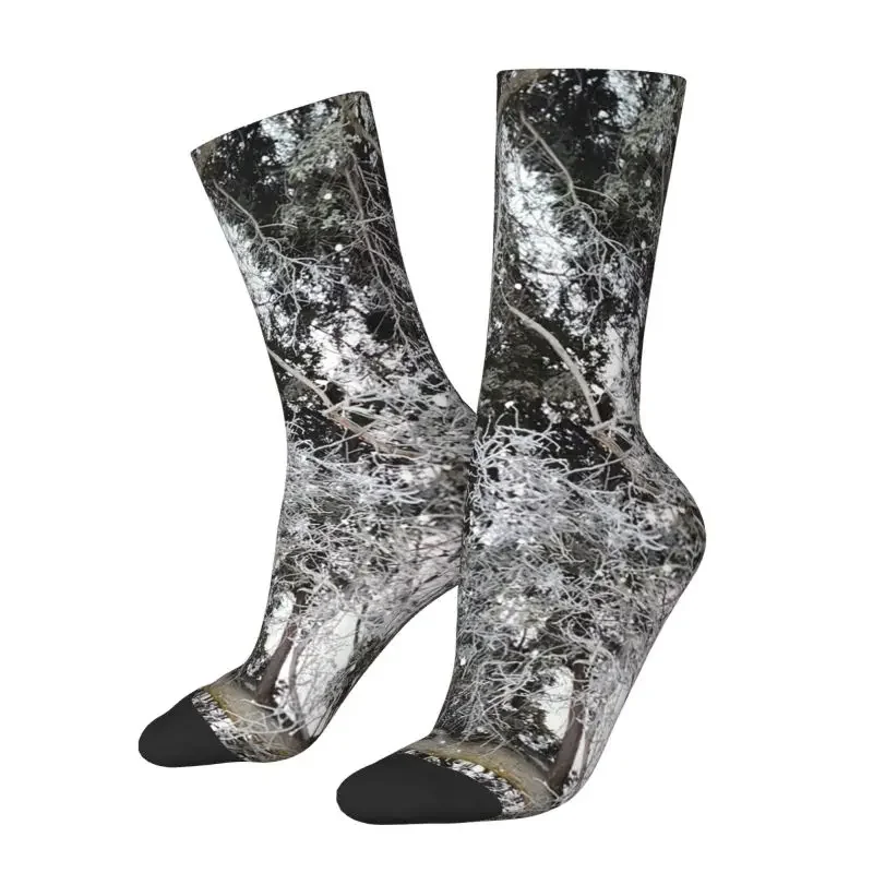 

Cute Mens Real Tree Camouflage Camo Dress Socks Unisex Warm Breathbale 3D Print Crew Socks