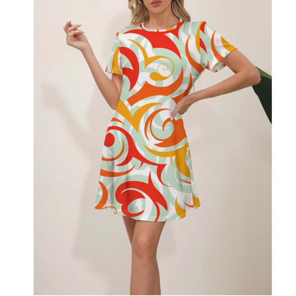 Elegant Women's Midi Dress Flower 2024 Summer Slim Fit Short Sleeve Round Neck Dress Beach Vacation Women's S-XXL Vestido Mujer
Elegant Women's Midi Dress Flower 2024 Summer Slim Fit Short Sleeve Round Neck Dress Beach Vacation Women's S-XXL Vestido Mujer