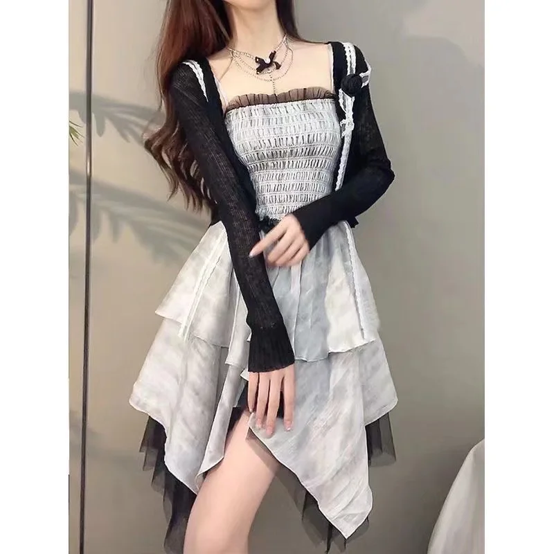 Vintage Fashion Irregular Spaghetti Strap Dress women sexy Slim Corset a-line dress summer elegant casual short dresses
Vintage Fashion Irregular Spaghetti Strap Dress women sexy Slim Corset a-line dress summer elegant casual short dresses