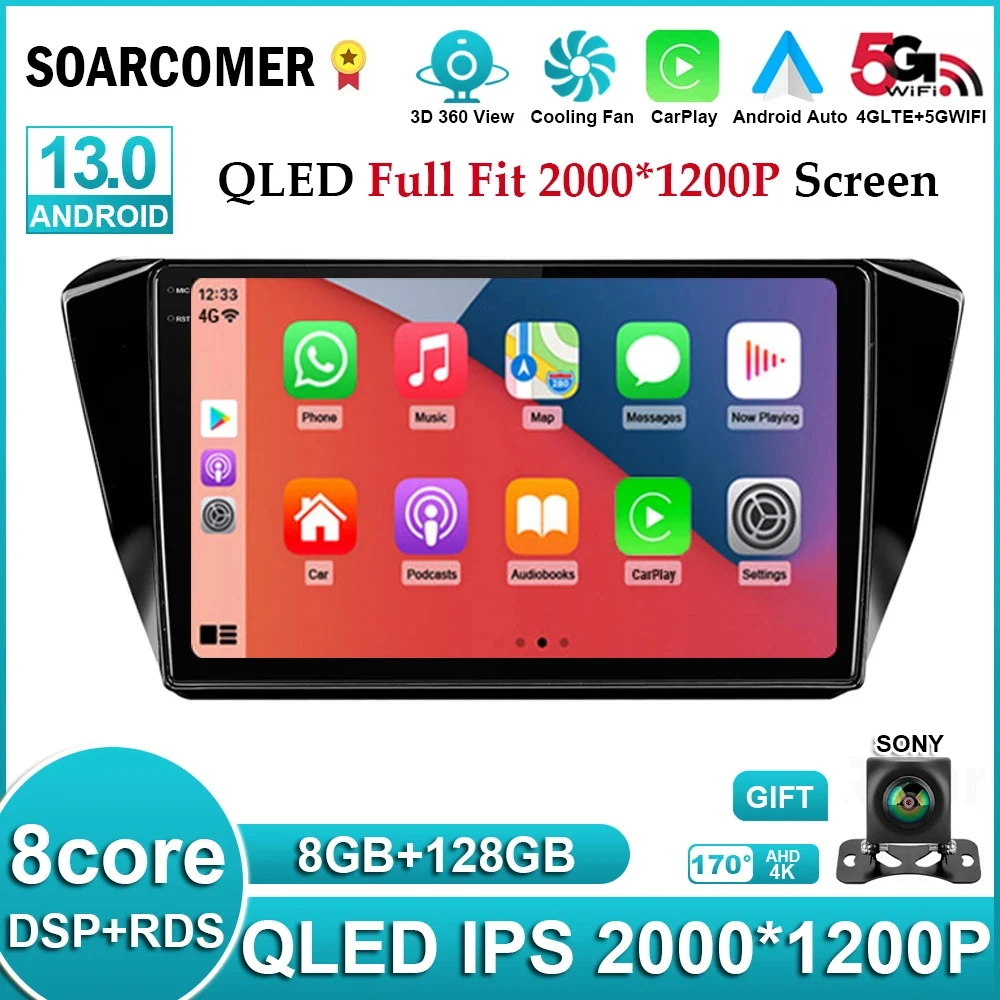 Android 13 For Skoda Superb 2016 2017 2018 2019 Car Radio DVD Multimedia Video Player Auto Navigation GPS Rear Camera RDS 2Din
Android 13 For Skoda Superb 2016 2017 2018 2019 Car Radio DVD Multimedia Video Player Auto Navigation GPS Rear Camera RDS 2Din