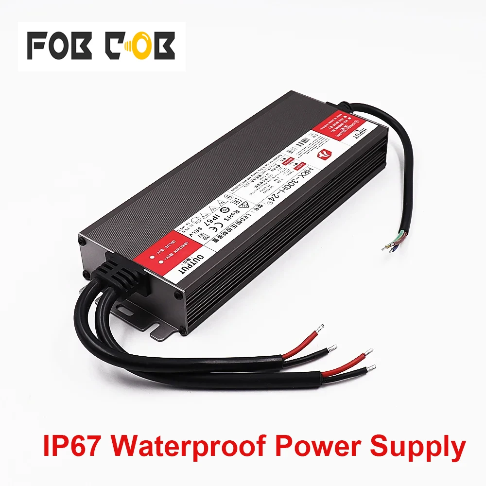 

IP67 Waterproof LED Power Supply 12V 24V 20W 36W 60W 100W 150W 200W 300W 400W 500W AC to DC Converter Transformer LED Driver