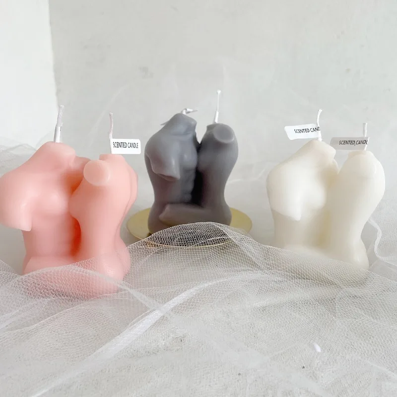 

Aromatherapy Scented Creative Fun Candles Male Female Body Scented Candles 3D Naked Candle Wax Photo Prop Velas Home Decoration