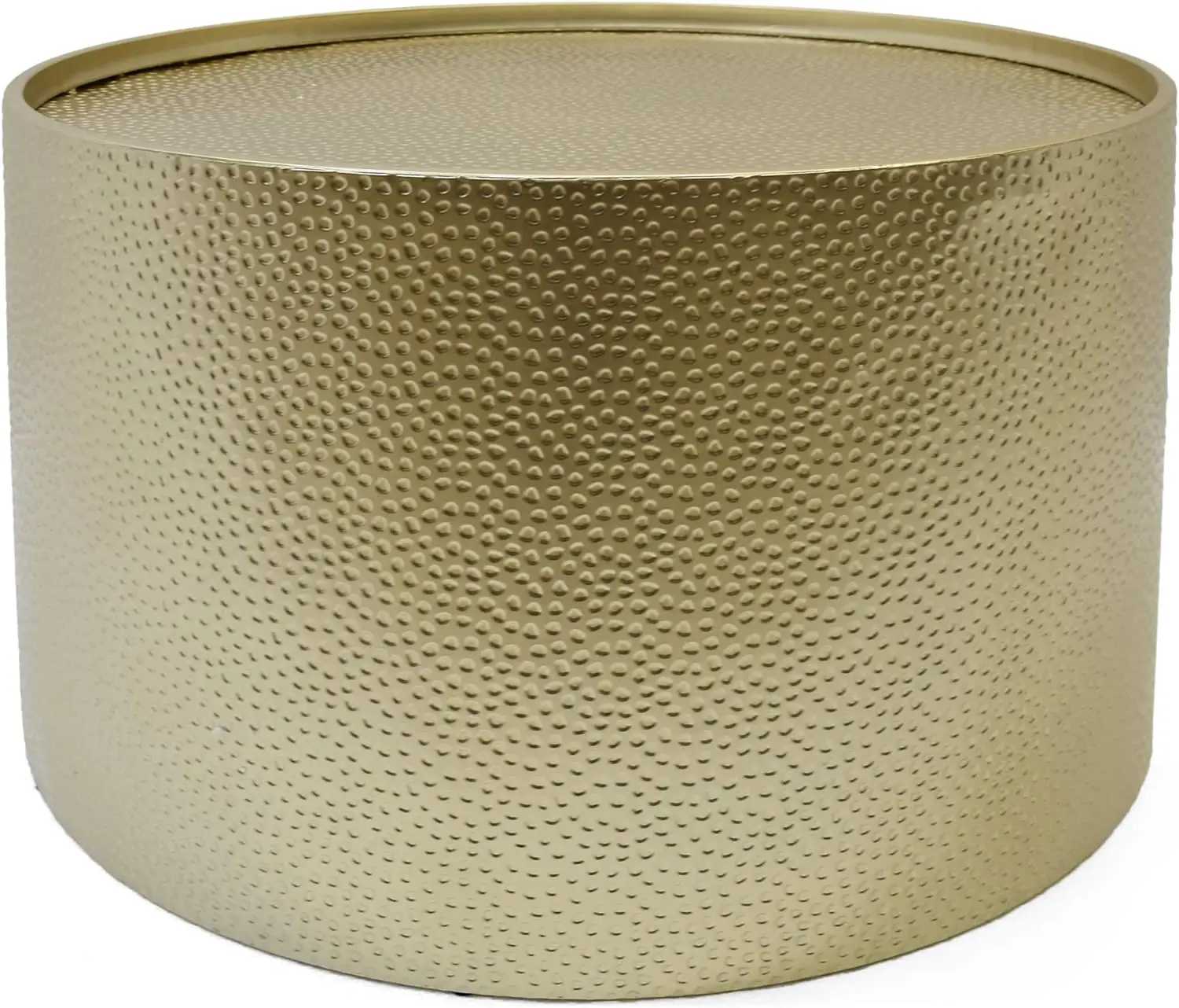Modern Round Coffee Table with Hammered Iron, Gold, 26. 00\u201D L x 26. 00\u201D W x 17. 00\u201D H Scissors for multiple cardb
Modern Round Coffee Table with Hammered Iron, Gold, 26. 00\u201D L x 26. 00\u201D W x 17. 00\u201D H Scissors for multiple cardb