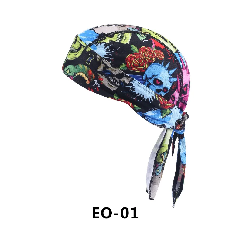 

Бандана для езды на мотоцикле GHOST RACING, многофункциональная поглощающая пот шапка с подкладкой для шлема, пиратский головной убор