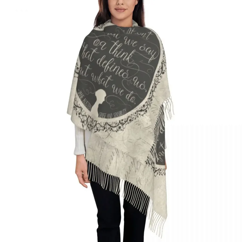 Custom Print Sense And Sensibility Quote Scarf Women Men Winter Warm Scarves Jane Austen Shawls Wraps
Custom Print Sense And Sensibility Quote Scarf Women Men Winter Warm Scarves Jane Austen Shawls Wraps