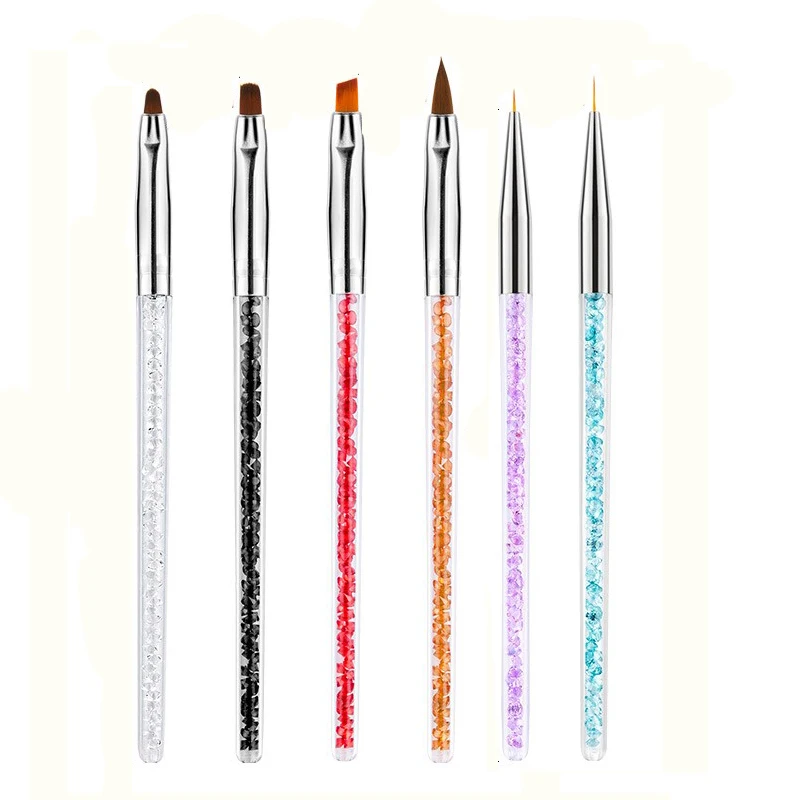 Nail Art Brush Set Professional UV Gel Nail Painting Brushes with Rhinestone Handle Nail Liner Brush Nail Drawing Pen 1PCS
Nail Art Brush Set Professional UV Gel Nail Painting Brushes with Rhinestone Handle Nail Liner Brush Nail Drawing Pen 1PCS