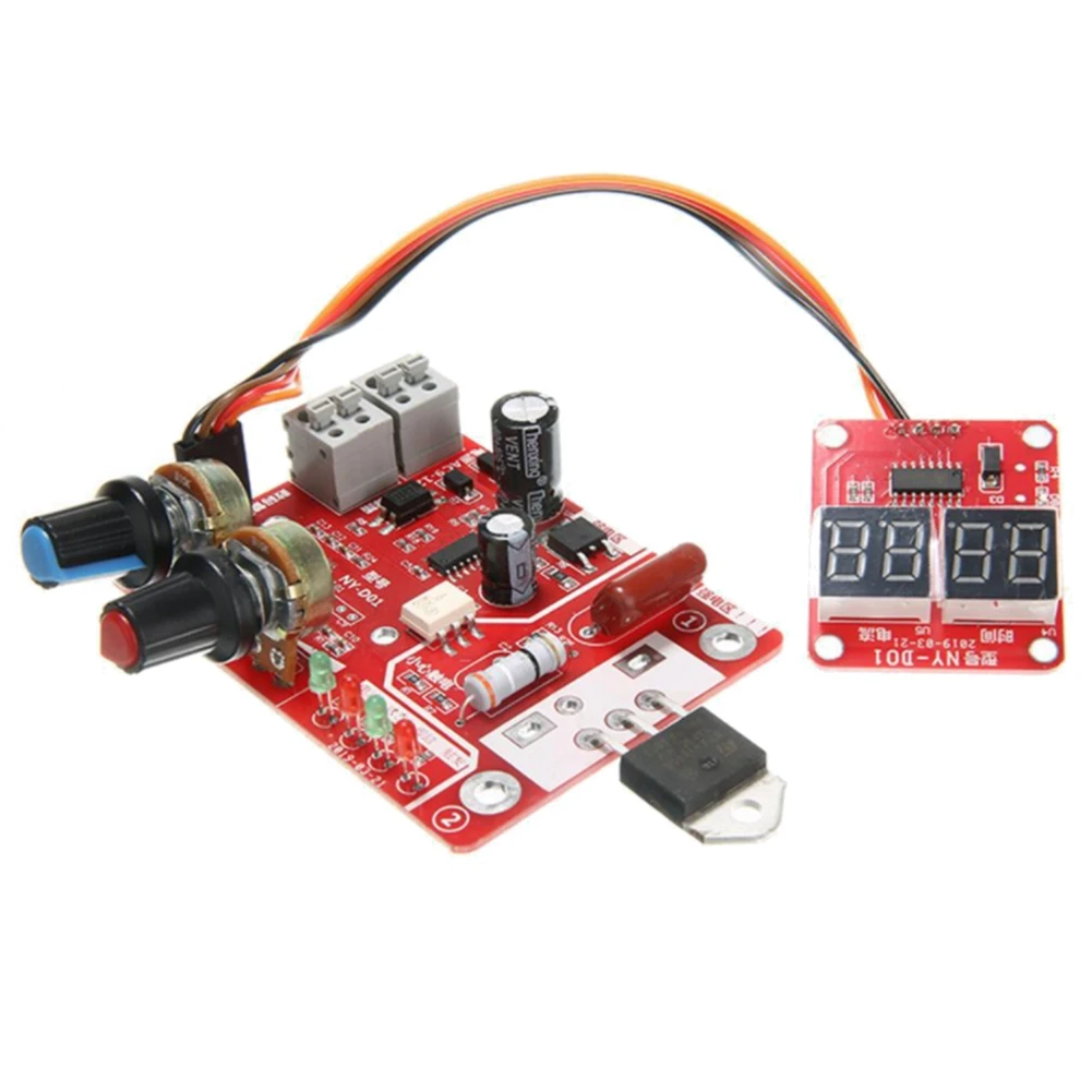 -D01 Spot Welder Control Board 40A 100A Welding Machine Time & Current Control Display Spot Welder(40A)
-D01 Spot Welder Control Board 40A 100A Welding Machine Time & Current Control Display Spot Welder(40A)