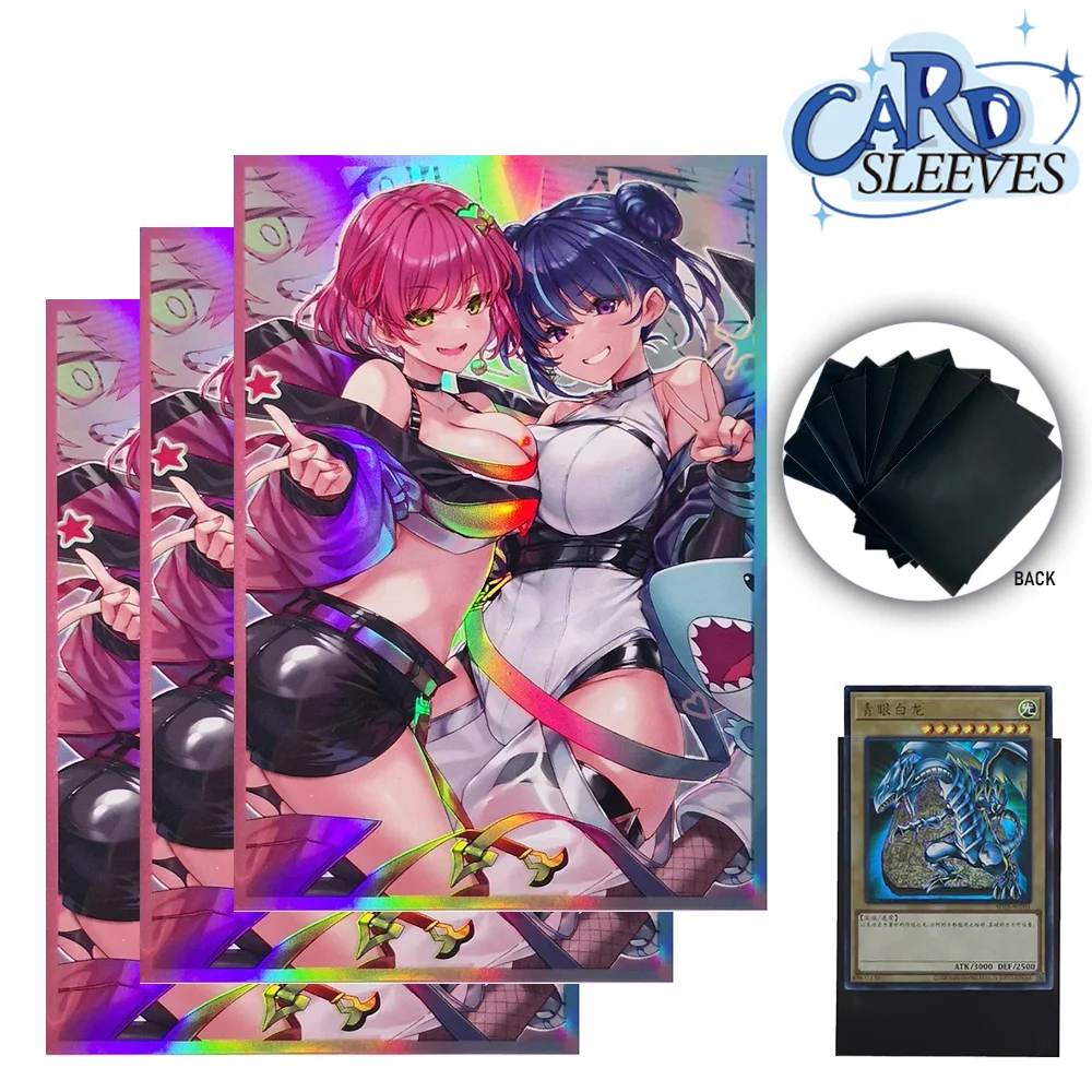 50PCS 63×90mm Foil Japanese Size Anime Card Sleeves Trading Card Protector Compatible with YGO, Game Cards Sleeves 
50PCS 63×90mm Foil Japanese Size Anime Card Sleeves Trading Card Protector Compatible with YGO, Game Cards Sleeves
