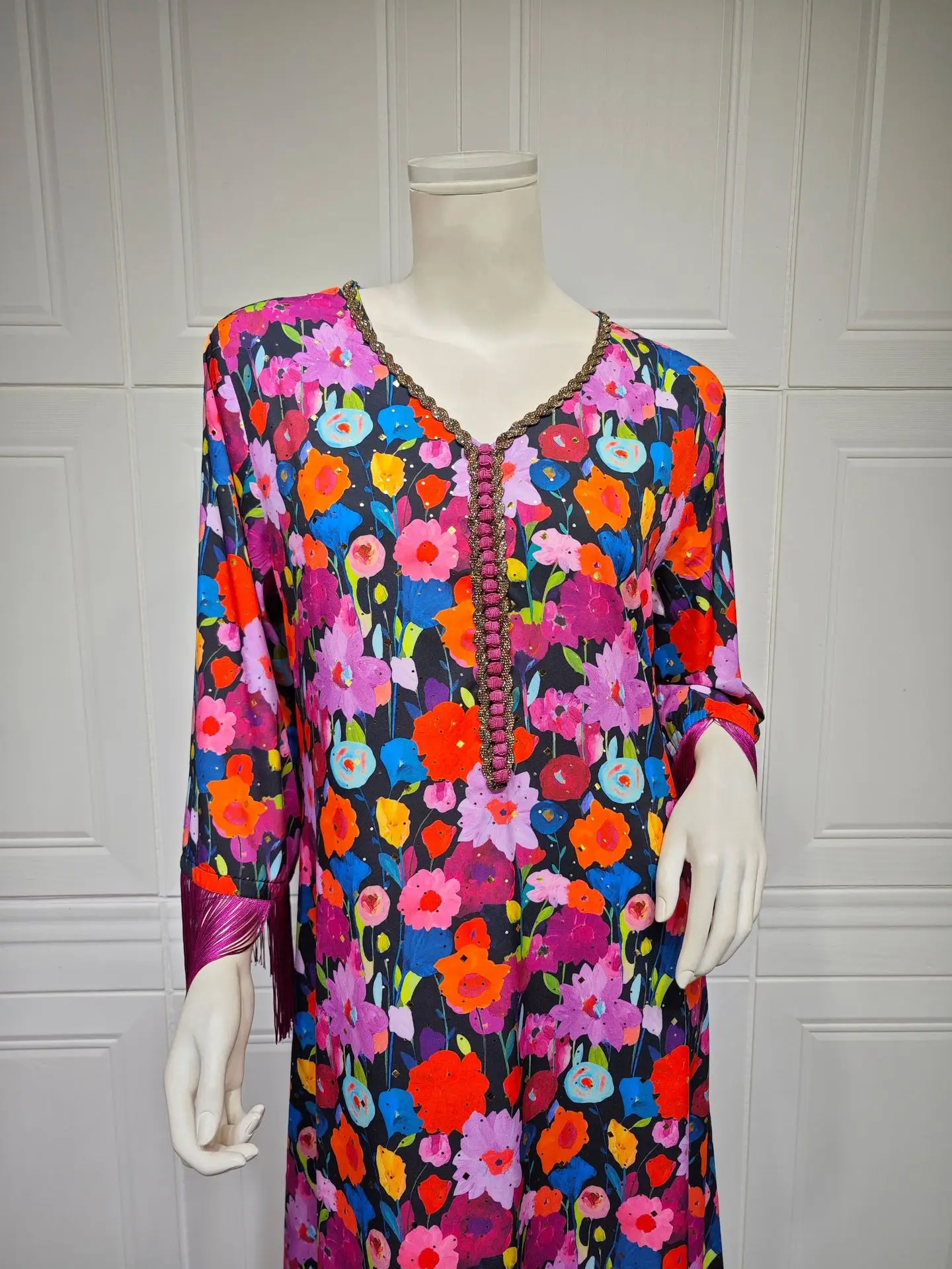 عيد مسلم شرابة فستان عبايات للنساء الماس جلابية المغرب فساتين الحفلات دبي عباية قفطان إسلام فيستدوس رداء عربي طويل عيد مسلم شرابة فستان عبايات للنساء الماس جلابية المغرب فساتين الحفلات دبي عباية قفطان إسلام فيستدوس رداء عربي طويل