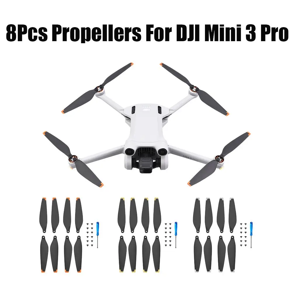 8Pcs For DJI Mini 3 Pro Propeller Drone Props Blade Replacement Low Noise Wing Fans Part Set Accessories Camera LightWeight
8Pcs For DJI Mini 3 Pro Propeller Drone Props Blade Replacement Low Noise Wing Fans Part Set Accessories Camera LightWeight