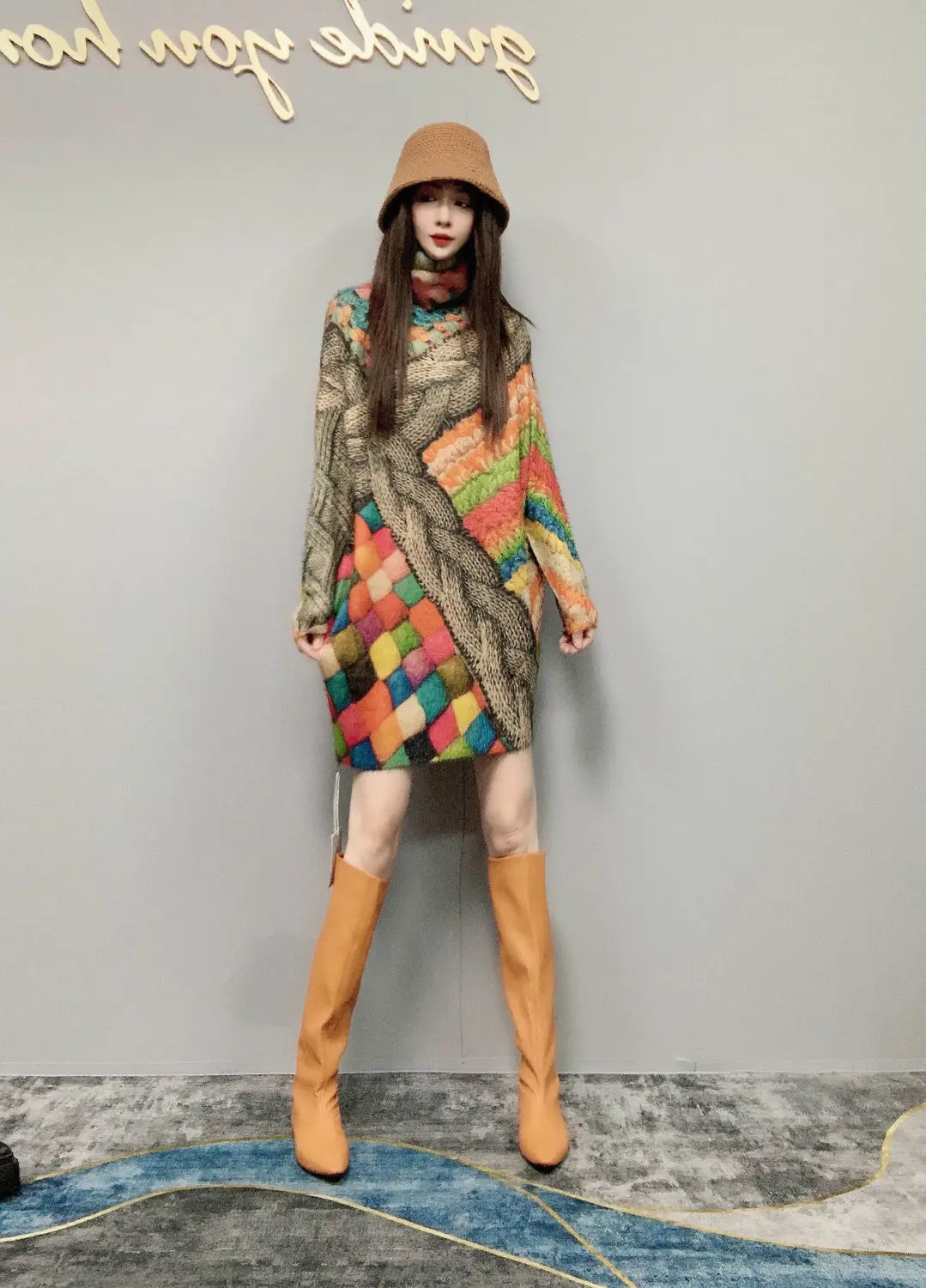 American Retro Women Dress Mink 3d Printing 2023 Winter Turtleneck Sweater High Strecth Mini Dresses Fashion Casual Mink Dress
American Retro Women Dress Mink 3d Printing 2023 Winter Turtleneck Sweater High Strecth Mini Dresses Fashion Casual Mink Dress