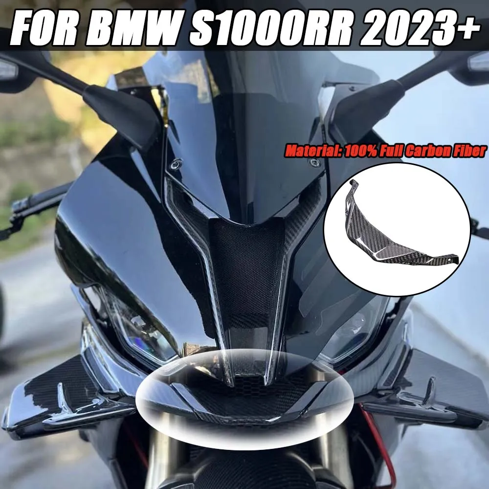

For BMW S1000RR 2023 + Motorcycle Accessories 100% Pure Carbon Fiber Front Fairing Nose Fairings Cover Panels Parts Kits