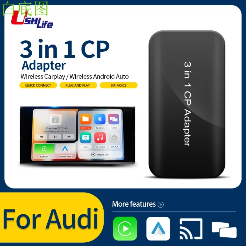 Ushi CarPlay Ai Box Wireless CarPlay Wireless Android Auto Android All in One Box For Audi A3 A4 A5 A6 A5 A7 A8 Q2 Q7 Q3 Q4 R8
Ushi CarPlay Ai Box Wireless CarPlay Wireless Android Auto Android All in One Box For Audi A3 A4 A5 A6 A5 A7 A8 Q2 Q7 Q3 Q4 R8