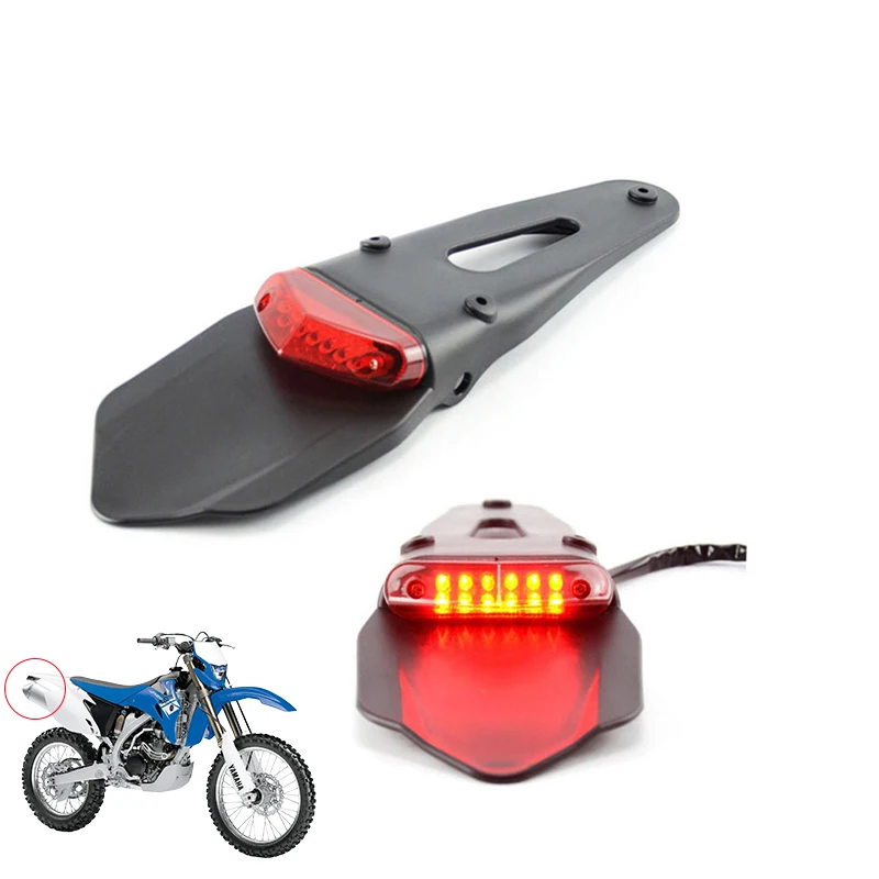 Motorcycle LED Tail Light Rear Fender Brake Stop Taillight MX Trail Supermoto For YAMAHA WR250R WR250X WR450F WR250F Universal
Motorcycle LED Tail Light Rear Fender Brake Stop Taillight MX Trail Supermoto For YAMAHA WR250R WR250X WR450F WR250F Universal