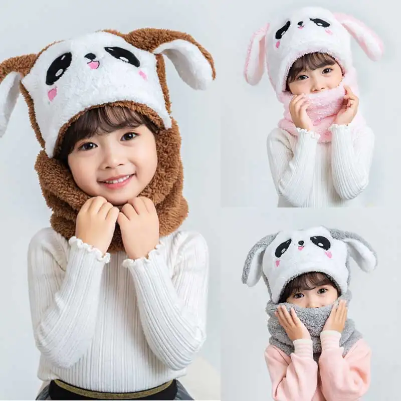 Winter Cartoon Baby Hats Plus Fleece Kids Rabbit Panda Caps For Girls Boys Scarf Thicken Cap Children Newborn Photography Stuff
Winter Cartoon Baby Hats Plus Fleece Kids Rabbit Panda Caps For Girls Boys Scarf Thicken Cap Children Newborn Photography Stuff
