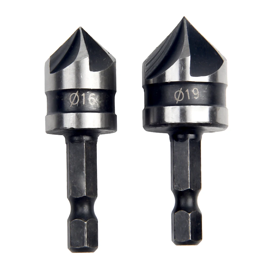 2pcs Countersink Drill Bit Set 1/4" Hex Quick Change Shanks Chamfer Drill Bit For Wood Metal 5 Flute Woodworking Drill Bit Cutte
2pcs Countersink Drill Bit Set 1/4" Hex Quick Change Shanks Chamfer Drill Bit For Wood Metal 5 Flute Woodworking Drill Bit Cutte