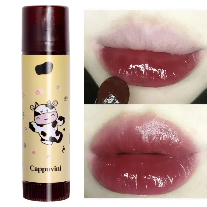 

Moisturizing Cute Cow Lip Balm Long Lasting Nourishes Lips Reduce Lip Line Anti Aging Anti-drying Hydration Lip Care Lipstick