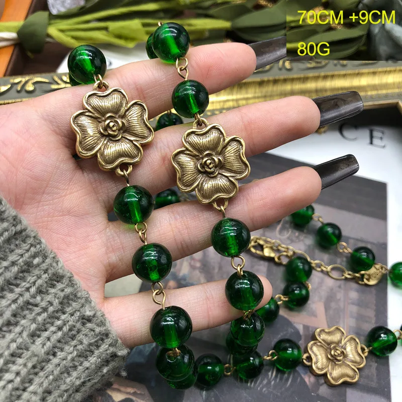 Fashionable Retro Style Four Leaf Flower Glass Bead Long And Short Necklace Is Available High-End Women To Choose From 9 Mallzona S6ba775ab8f8a4d198a3ae4d3c7a95cf37 Fashionable Retro Style Four Leaf Flower Glass Bead Long And Short Necklace Is Available High-End Women To Choose From Mallzona