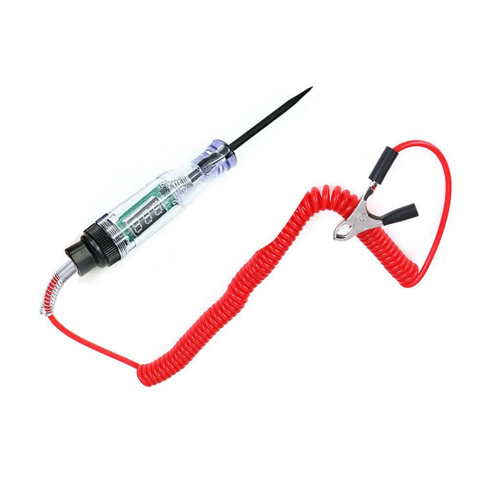 1pc 3/6/12/24VDC Digital Electric Voltage Circuit Tester Digital Display Electric Pen Probe Pen Light Bulb Automobile Diagnostic
1pc 3/6/12/24VDC Digital Electric Voltage Circuit Tester Digital Display Electric Pen Probe Pen Light Bulb Automobile Diagnostic