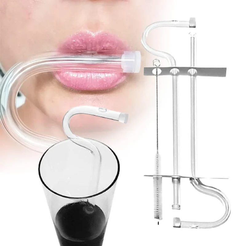 Home Straw Anti Wrinkle Lip Straw Anti-lip Wrinkle Straw Curved High Borosilicate Transparent Straw
Home Straw Anti Wrinkle Lip Straw Anti-lip Wrinkle Straw Curved High Borosilicate Transparent Straw