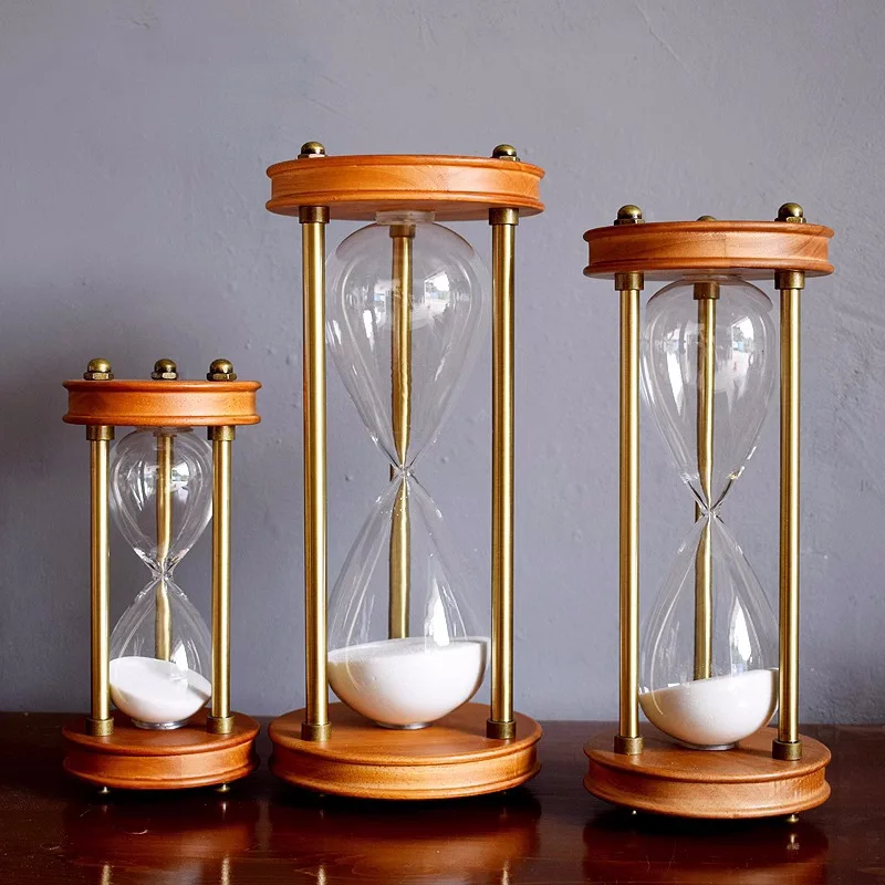 Vintage Style Solid Wood Hourglass Timer, Creative Metal Office Desk Ornaments, Homewarming Gift
Vintage Style Solid Wood Hourglass Timer, Creative Metal Office Desk Ornaments, Homewarming Gift