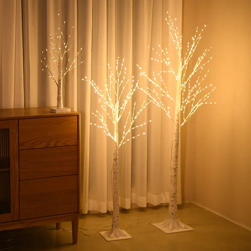 

Christmas Decoration LED Birch Tree Bedroom Light for Home Landscape Luminous New Year DIY Decor Christmas Tree Party Xmas Gift