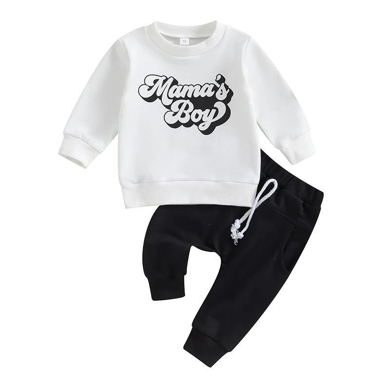 Toddler Boys Fall Outfits Letter Print Long Sleeve Sweatshirts and Solid Color Long Pants 2Pcs Clothes Set
Toddler Boys Fall Outfits Letter Print Long Sleeve Sweatshirts and Solid Color Long Pants 2Pcs Clothes Set