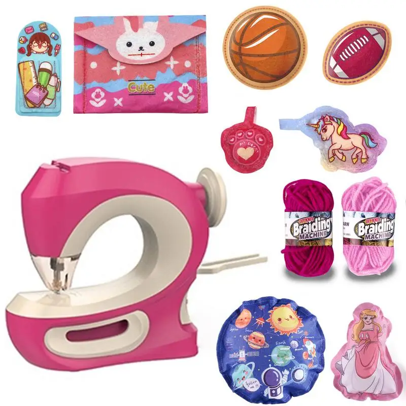 Mini Sewing Machine Toy Portable Hand-held Cloth Sewing Machine DIY Play House Toy For Children Kids Mini Furniture Toy
Mini Sewing Machine Toy Portable Hand-held Cloth Sewing Machine DIY Play House Toy For Children Kids Mini Furniture Toy