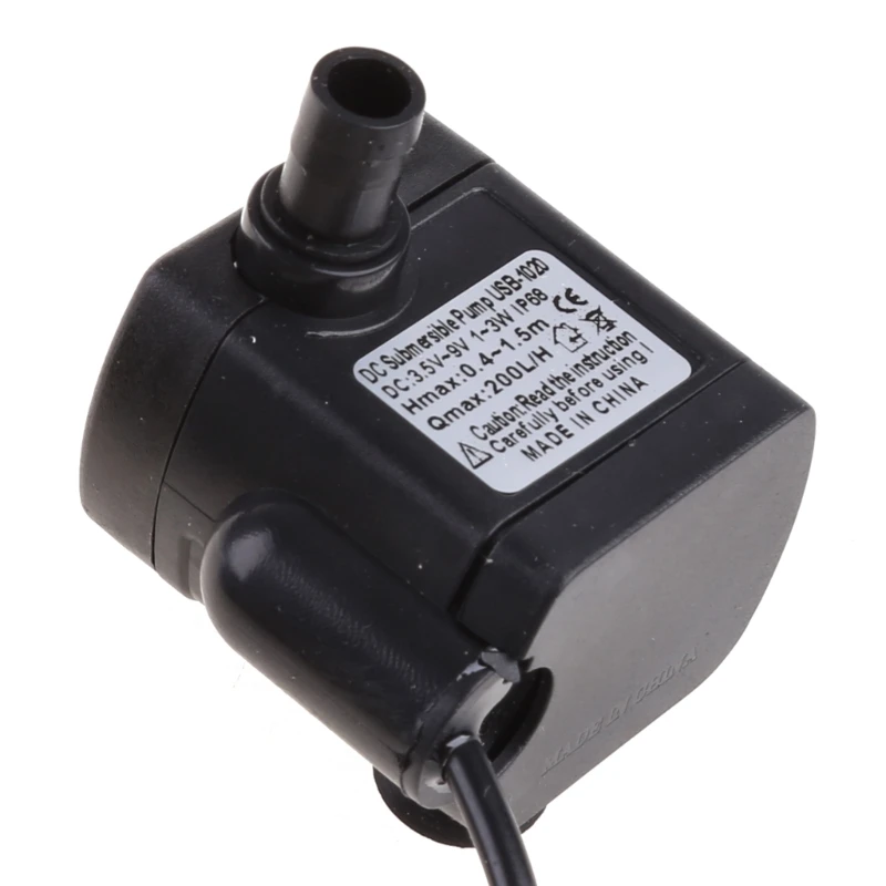 LXAF DC3.5V-9V 3W USB Mini Submersible Water Micro Flow Adjustable Water for Fish Tanks Fountain Pool Pond Aquarium
LXAF DC3.5V-9V 3W USB Mini Submersible Water Micro Flow Adjustable Water for Fish Tanks Fountain Pool Pond Aquarium