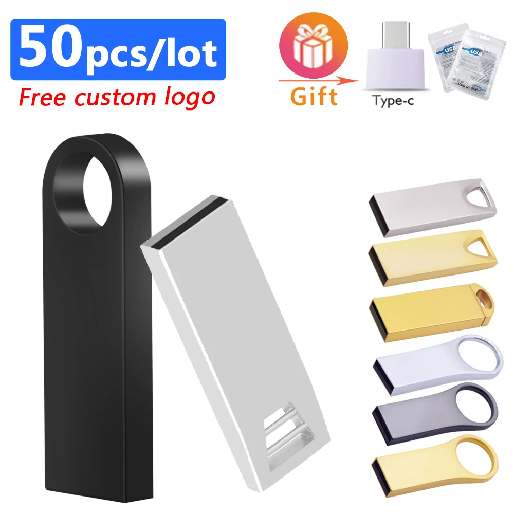 50pcs/lot High Speed USB 8gb Metal Flash Drive 16GB 32GB 64GB 128GB Pendrive Waterproof Usb Drive Memory Sticks Free Custom Logo
50pcs/lot High Speed USB 8gb Metal Flash Drive 16GB 32GB 64GB 128GB Pendrive Waterproof Usb Drive Memory Sticks Free Custom Logo