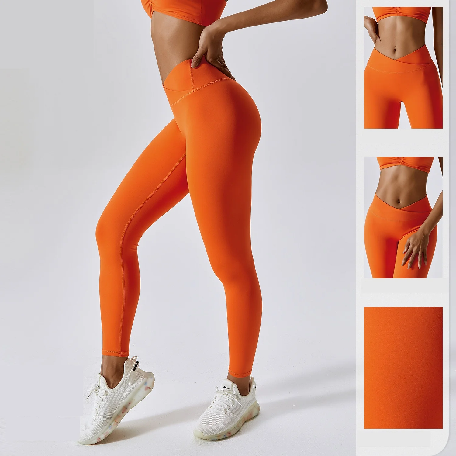 New Top Women's Yoga Leggings Gym Naked Fitness Pants Hip Breathable Cross Waist Quick-drying Sports Pants Soft And Comfortable
New Top Women's Yoga Leggings Gym Naked Fitness Pants Hip Breathable Cross Waist Quick-drying Sports Pants Soft And Comfortable