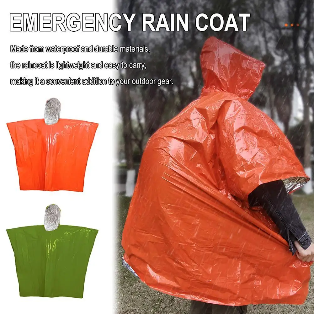 Outdoor Hooded Rain Poncho for Adult Waterproof Lightweight Unisex Raincoat Jacket for Hiking Camping Emergency 1pcs
Outdoor Hooded Rain Poncho for Adult Waterproof Lightweight Unisex Raincoat Jacket for Hiking Camping Emergency 1pcs