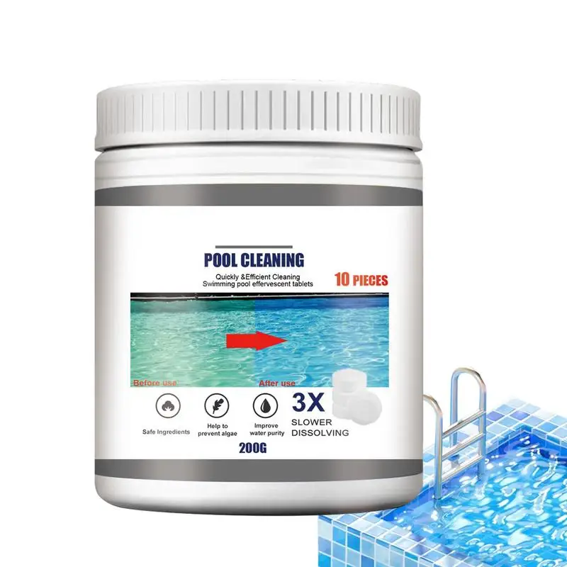 10Pcs Odor Remover Hot Tub Cleaner Swimming Pool Effervescent Tablet Multifunction Cleaning Tablets For Swimming Pool Spa Hottub
10Pcs Odor Remover Hot Tub Cleaner Swimming Pool Effervescent Tablet Multifunction Cleaning Tablets For Swimming Pool Spa Hottub