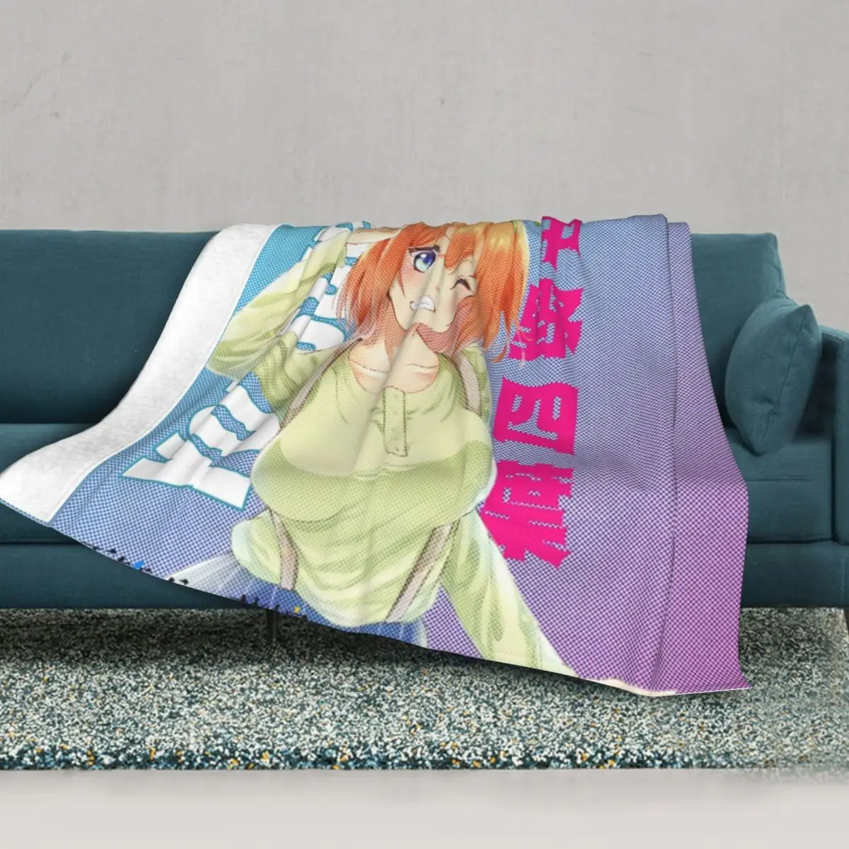 The Quintessential Quintuplets Flannel Blankets Yotsuba Nakano Awesome Throw Blankets for Home 150*125cm Plush Thin Quilt
The Quintessential Quintuplets Flannel Blankets Yotsuba Nakano Awesome Throw Blankets for Home 150*125cm Plush Thin Quilt