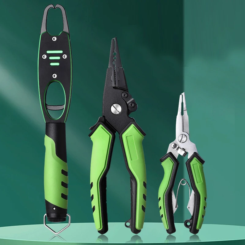 New Self-locking Sub Pliers Weighable Fishing Tool Set Aluminum Alloy Controller Hook Removal Pliers With Anti Loss Rope
New Self-locking Sub Pliers Weighable Fishing Tool Set Aluminum Alloy Controller Hook Removal Pliers With Anti Loss Rope