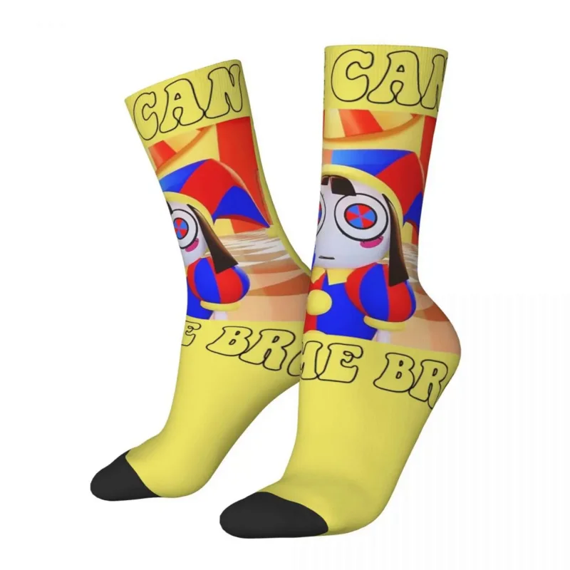 

Pomni The Amazing Digital Circus Socks for Women Men Accessories Spring Autumn Winter Comfortable Long Socks Sweat Absorbing