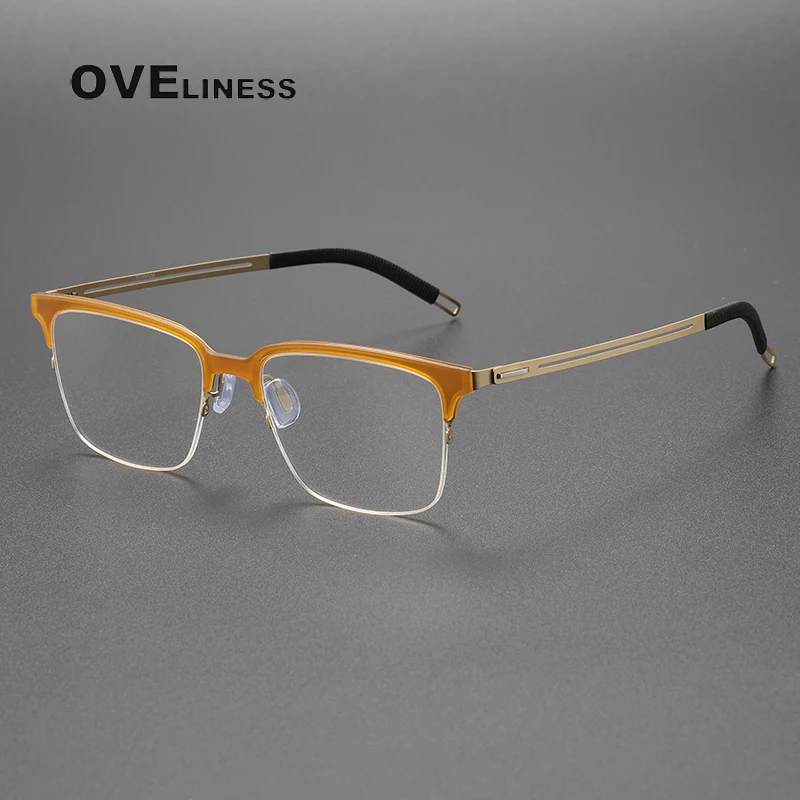 Pure Titanium Eyeglasses Frame for Men Vintage Square Myopia Optical Glasses Frame Women Luxury Designer Prescription Spectacles
Pure Titanium Eyeglasses Frame for Men Vintage Square Myopia Optical Glasses Frame Women Luxury Designer Prescription Spectacles