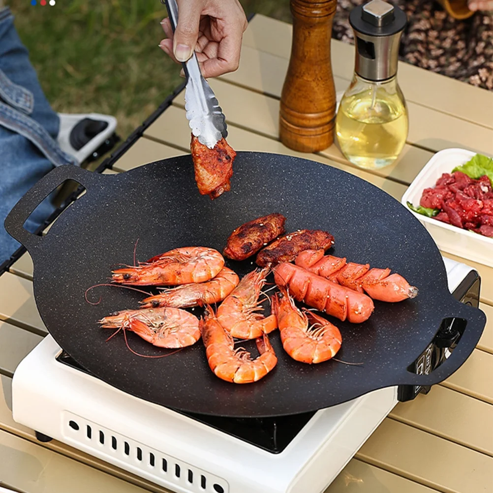 Portable Grill Pan Grill Tray with Handle Non-stick Barbecue Pan for Outdoor Camping
Portable Grill Pan Grill Tray with Handle Non-stick Barbecue Pan for Outdoor Camping