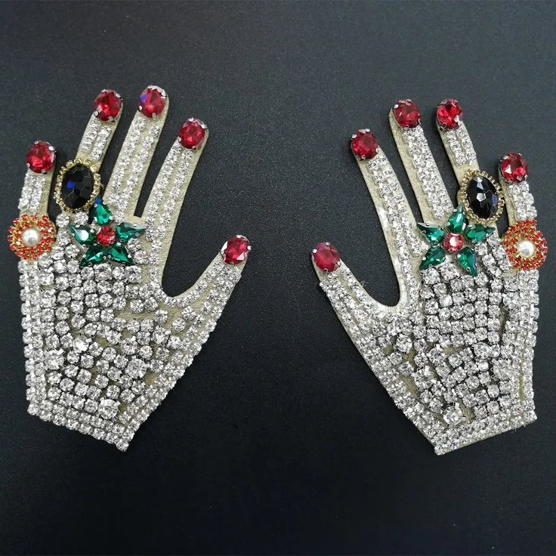 Handmade Rhinestone Beaded Palm Patches Sew on Patch for Clothing Applique Clothes Shoes Hat DIY Decorative Accessories Stickers
Handmade Rhinestone Beaded Palm Patches Sew on Patch for Clothing Applique Clothes Shoes Hat DIY Decorative Accessories Stickers