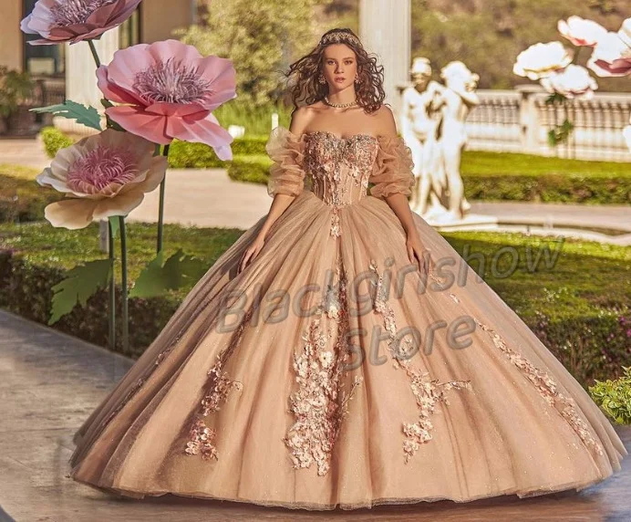 Champagne Chapel Train Princess Quinceanera Dress 2024 Luxury One-shoulder Sequins Crystal Beads 3D Flower Embroidery 16 Dress
Champagne Chapel Train Princess Quinceanera Dress 2024 Luxury One-shoulder Sequins Crystal Beads 3D Flower Embroidery 16 Dress