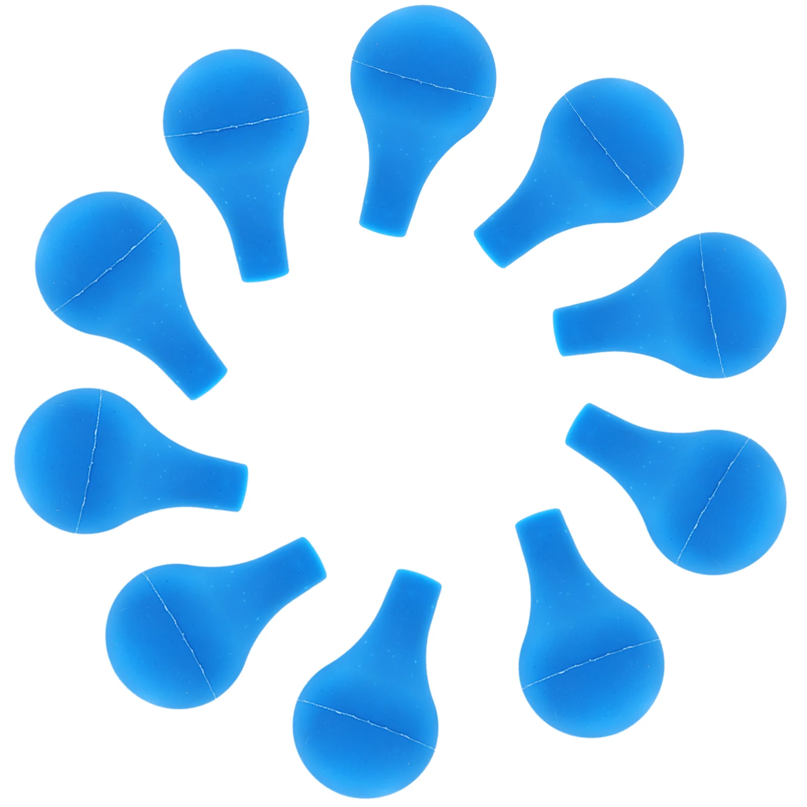 Blue Rubber Bulb Caps 10pcs Pipette Graduated Dropper Silicone Suction Ball (blue) Light
Blue Rubber Bulb Caps 10pcs Pipette Graduated Dropper Silicone Suction Ball (blue) Light