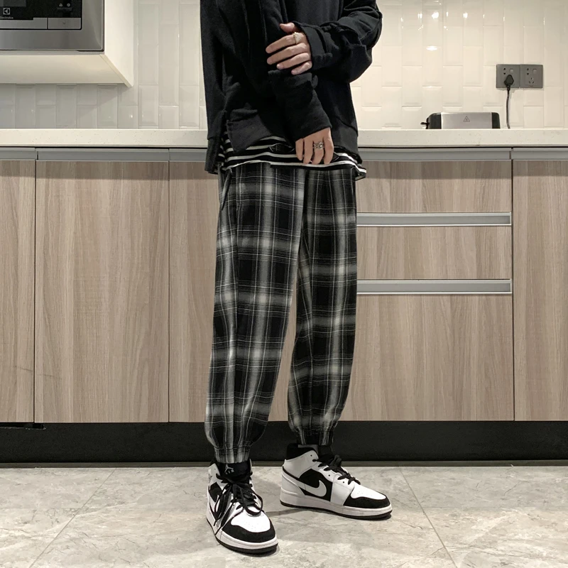 Men's Pants with Deep Pockets Loose Fit Casual Jogging Plaid Contrast Trousers for Male Clothes Men Clothing Sport Jogger A121
Men's Pants with Deep Pockets Loose Fit Casual Jogging Plaid Contrast Trousers for Male Clothes Men Clothing Sport Jogger A121