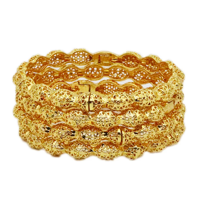 African Luxury Brand Jewelry India 24k Gilded Women's Bracelet Charm Jewelry Dubai Arab Bracelet Party Gift
African Luxury Brand Jewelry India 24k Gilded Women's Bracelet Charm Jewelry Dubai Arab Bracelet Party Gift