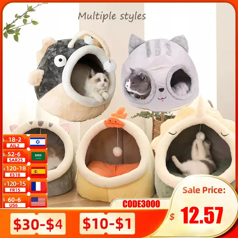 Pet House Small Dog Removable Cat Bed Tent House Semi-Enclosed Pet Dog Cat Nest Winter Warm Soft Pet Cave Universal Sleep Mat
Pet House Small Dog Removable Cat Bed Tent House Semi-Enclosed Pet Dog Cat Nest Winter Warm Soft Pet Cave Universal Sleep Mat